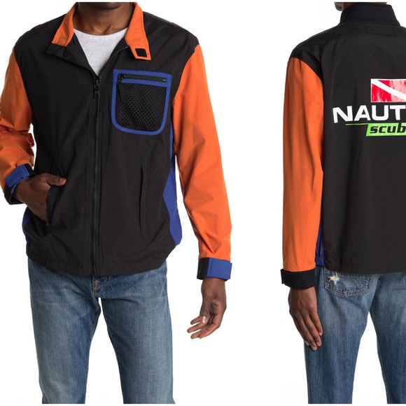 Nautica Colorblock Scuba Jacket Size 